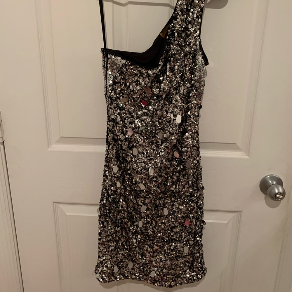 Silver sequin dress- nye